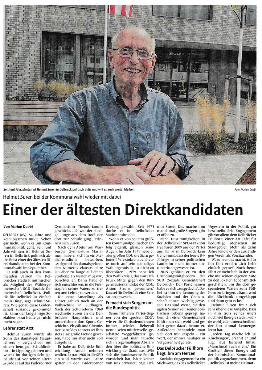 Helmut Suren wird geehrt